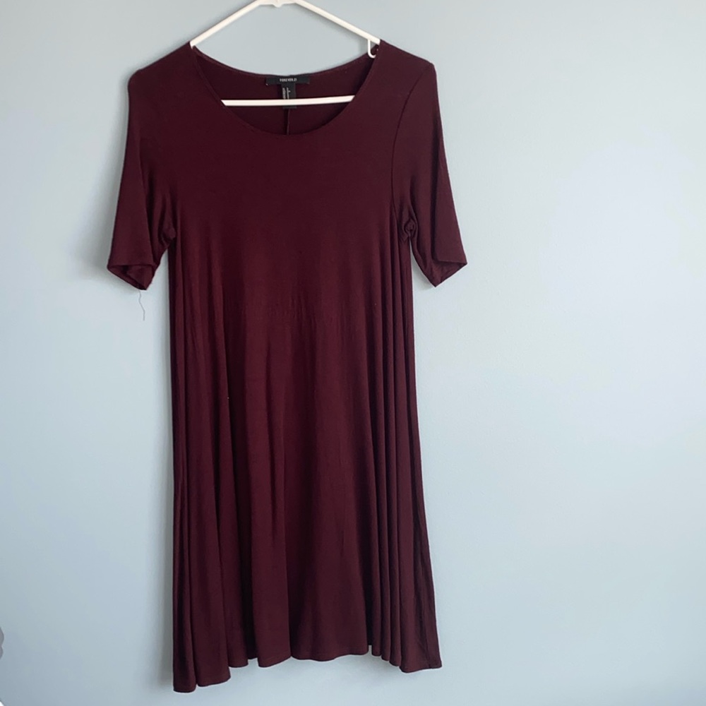 Super casual forever 21 burgundy sundress